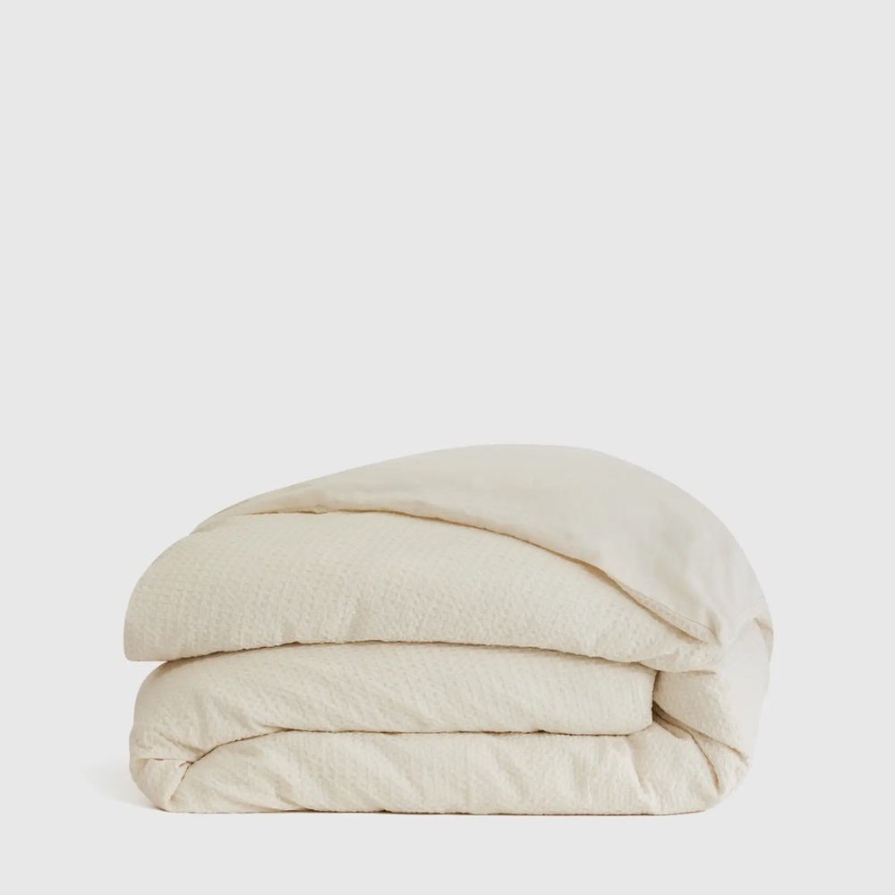 KING | Waffle Honeycomb Weave in “Undyed” Color | NWOT